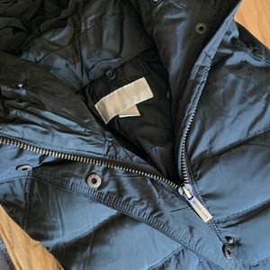 Dark Green Down-Filled Michael Kors Winter Jacket